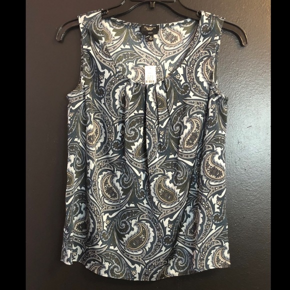 Talbots Tops - Talbots Pure Silk Teal Floral Blouse
